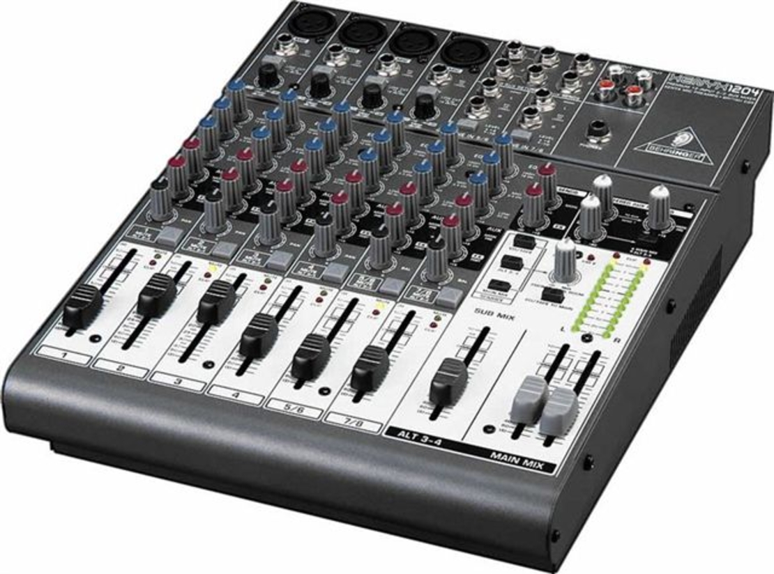 מיקסר איכותי ברינגר - גרמניה 10 ערוצים Behringer XENYX 1204