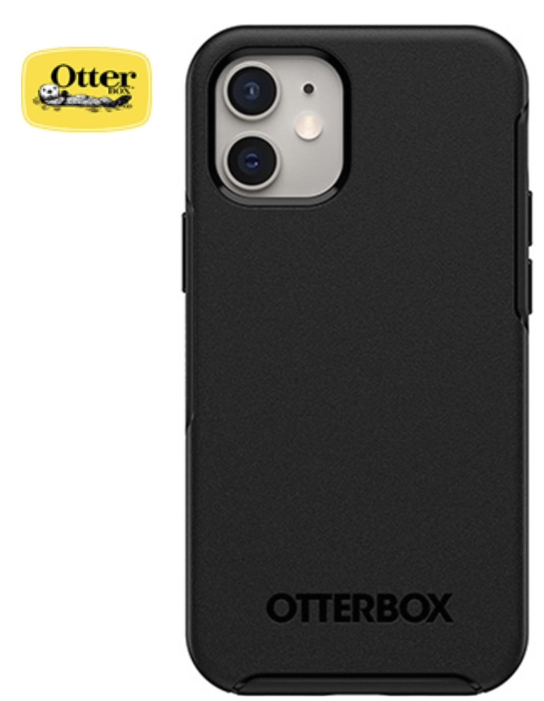כיסוי OTTER ל IPHONE 12 MINI דגם SYMMETRY MAGSAFE שחור