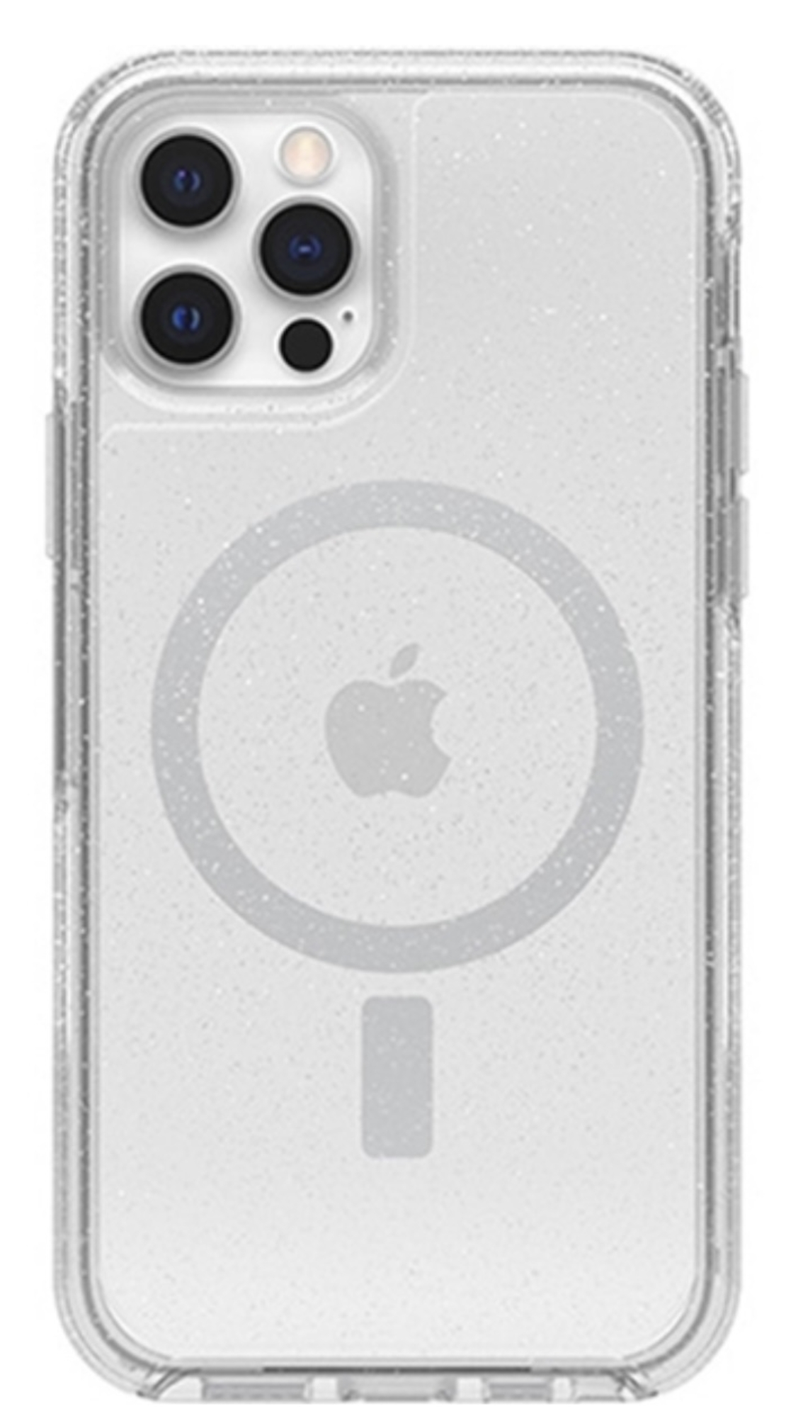 כיסוי OTTERBOX לIPHONE PRO 12דגם SYMMETRY STARDUST MAGSAFE צבע שקוף מנצנץ