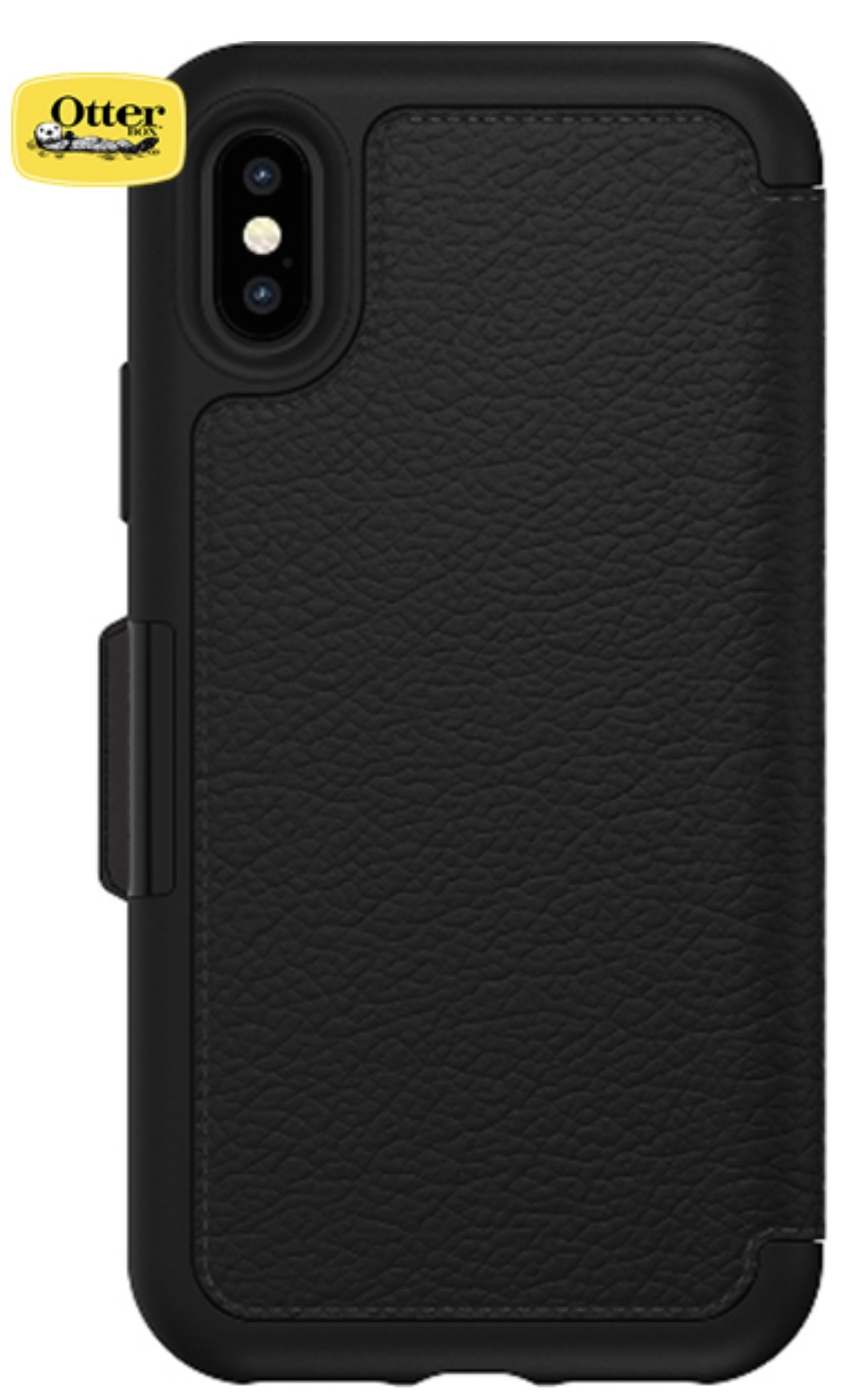 כיסוי ספר עור OTTERBOX STRADA צבע שחור ל IPHONE X