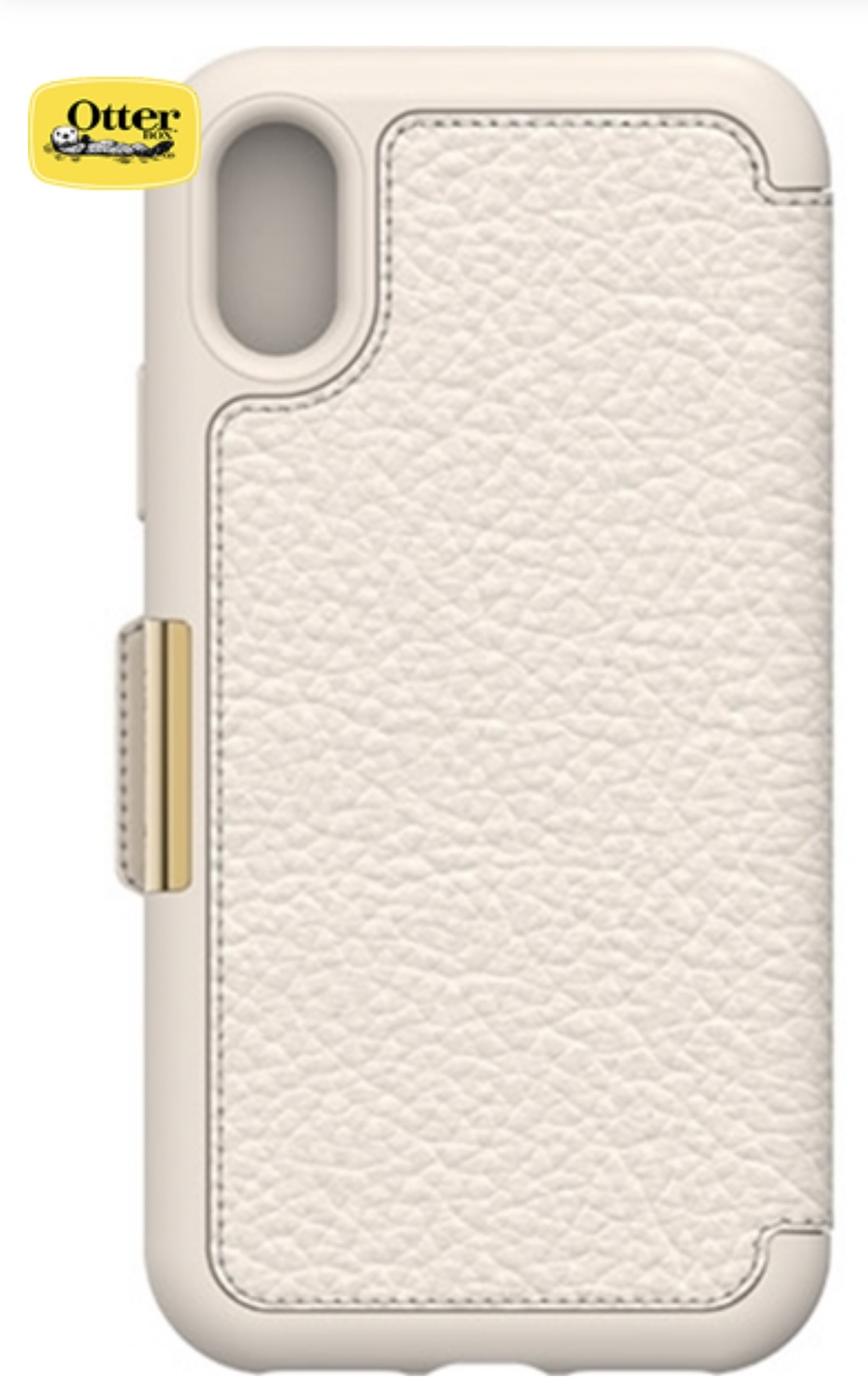 כיסוי ספר עור OTTERBOX STRADA בג' ל IPHONE X