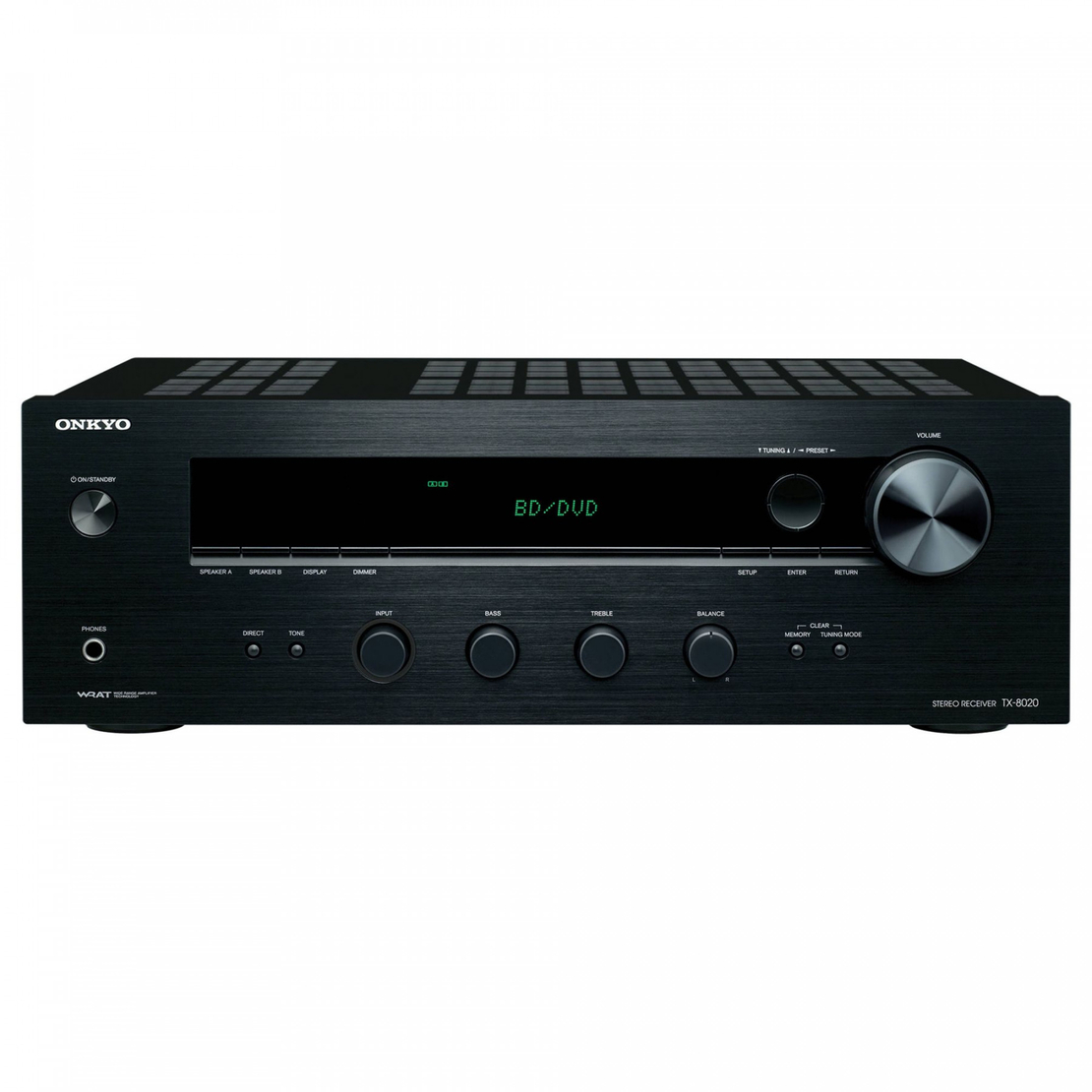 רסיבר סטריאו ONKYO TX-8020 חיבורי A/B לרמקולים, כניסת RI, חמש כניסות שמע