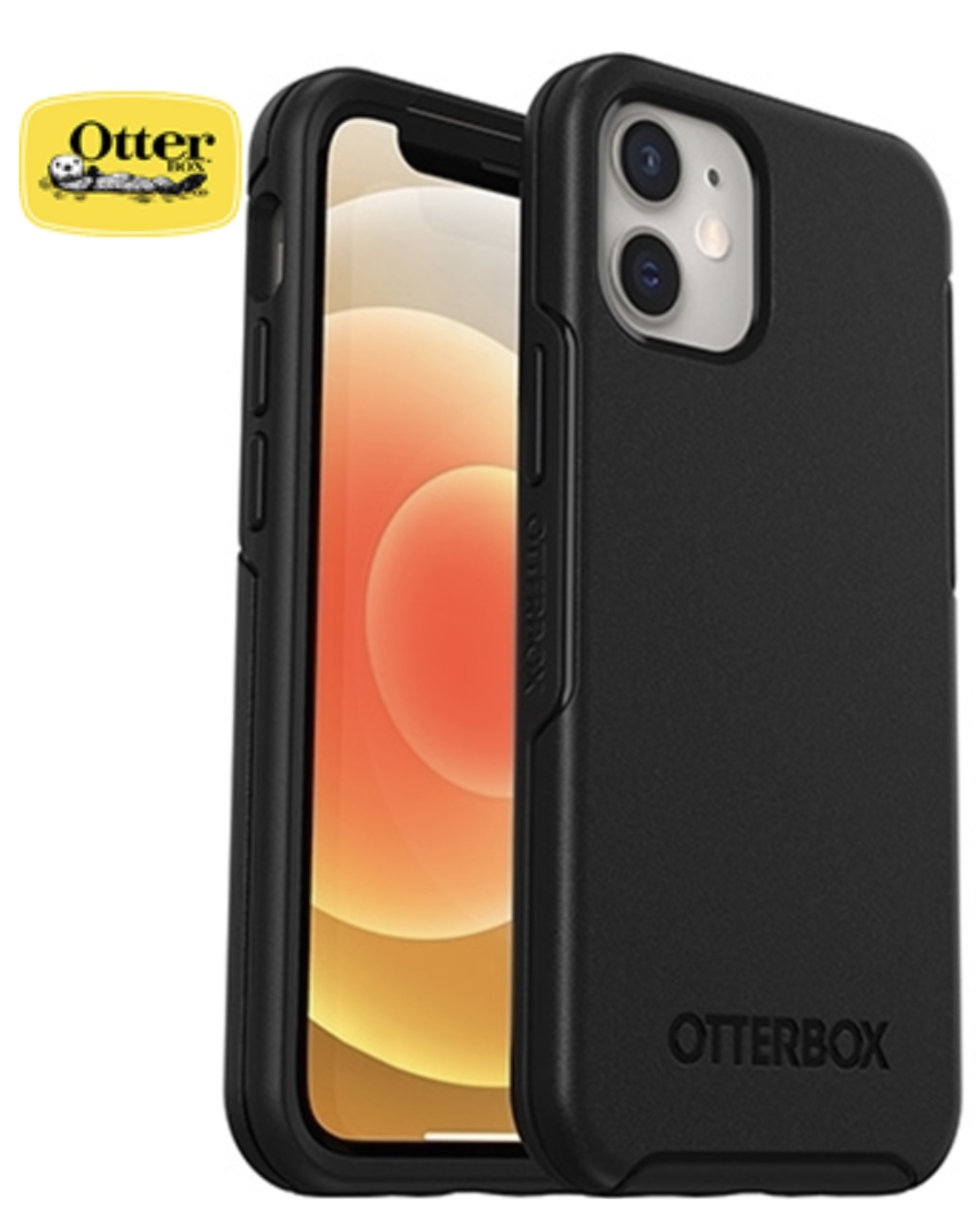 כיסוי OTTER ל IPHONE 12 MINI דגם SYMMETRY MAGSAFE שחור