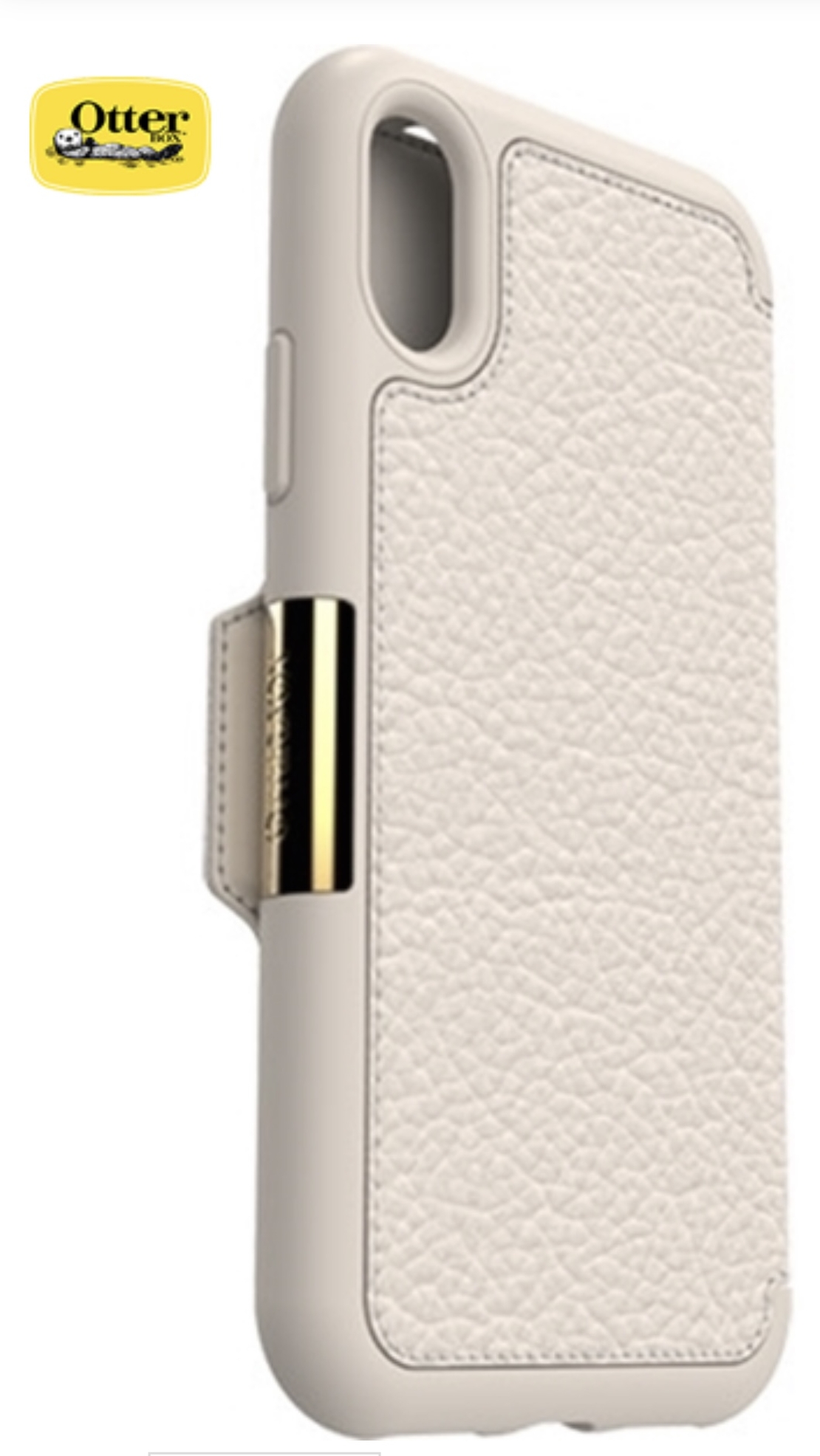 כיסוי ספר עור OTTERBOX STRADA בג' ל IPHONE X