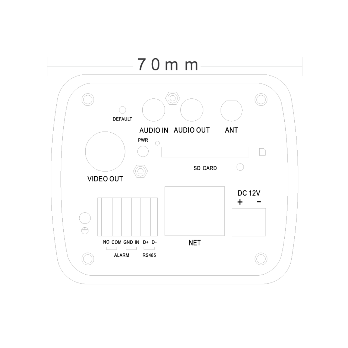 מצלמת אבטחה ללא עדשה, 4MP, מצלמת רשת,PROVISION BX-342IP5