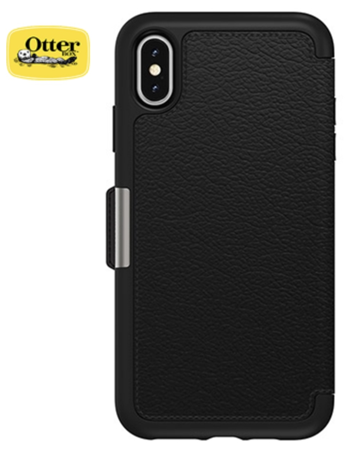 כיסוי OTTERBOX ל-IPHONE XS MAX דגם STRADA צבע: שחור