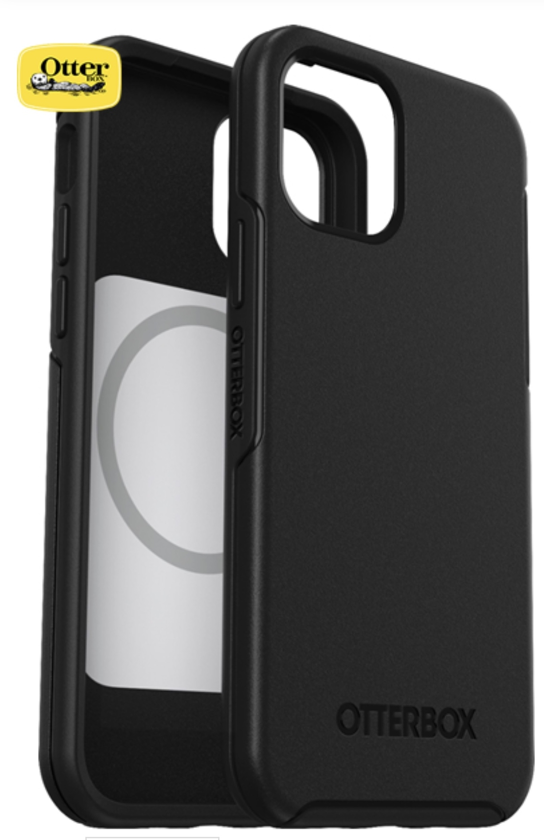 כיסוי OTTERBOX ל IPHONE 12 דגם SYMMETRY MAGSAFE שחור
