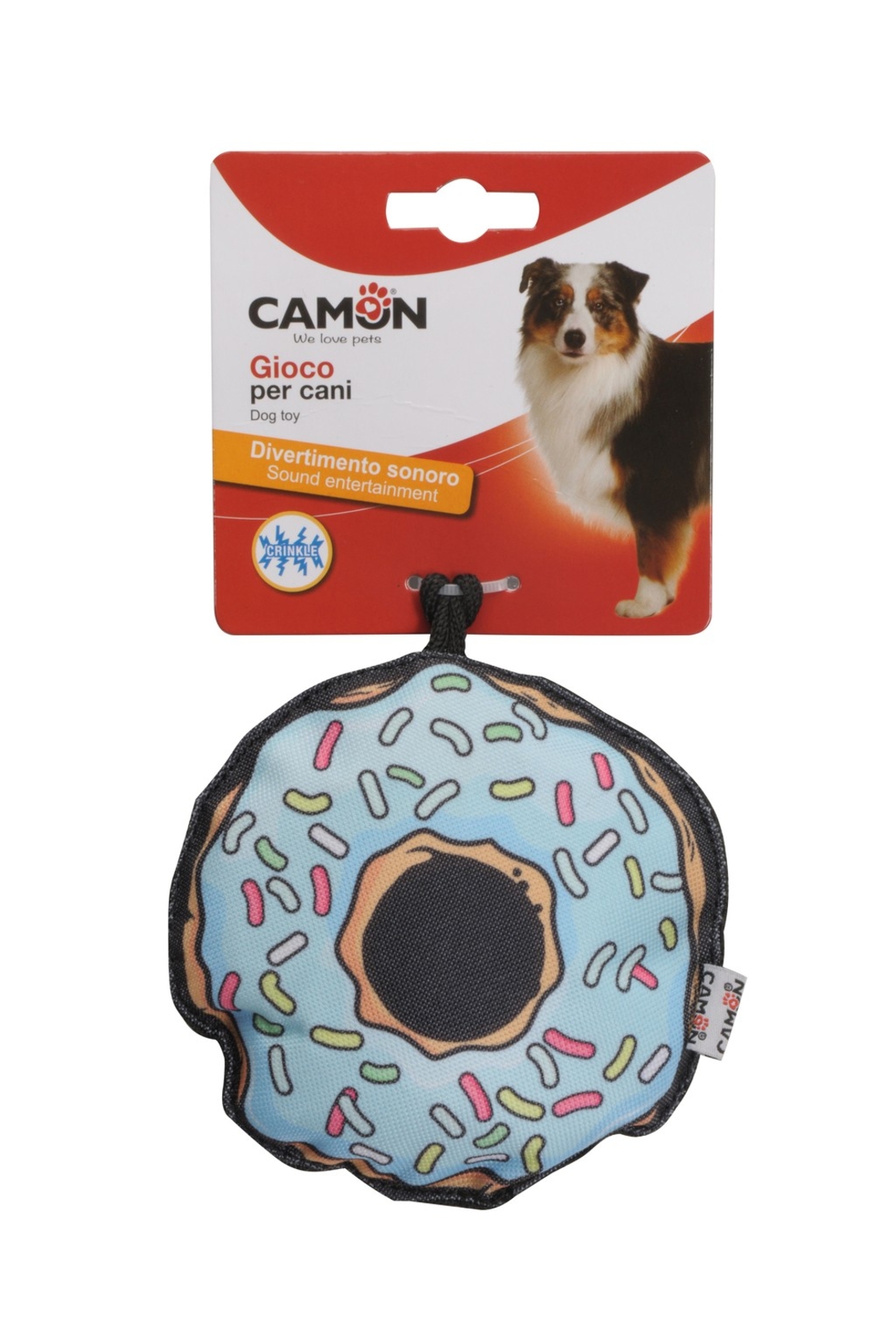 צעצוע פוליאסטר לכלב בצורת סופגניה- CAMON