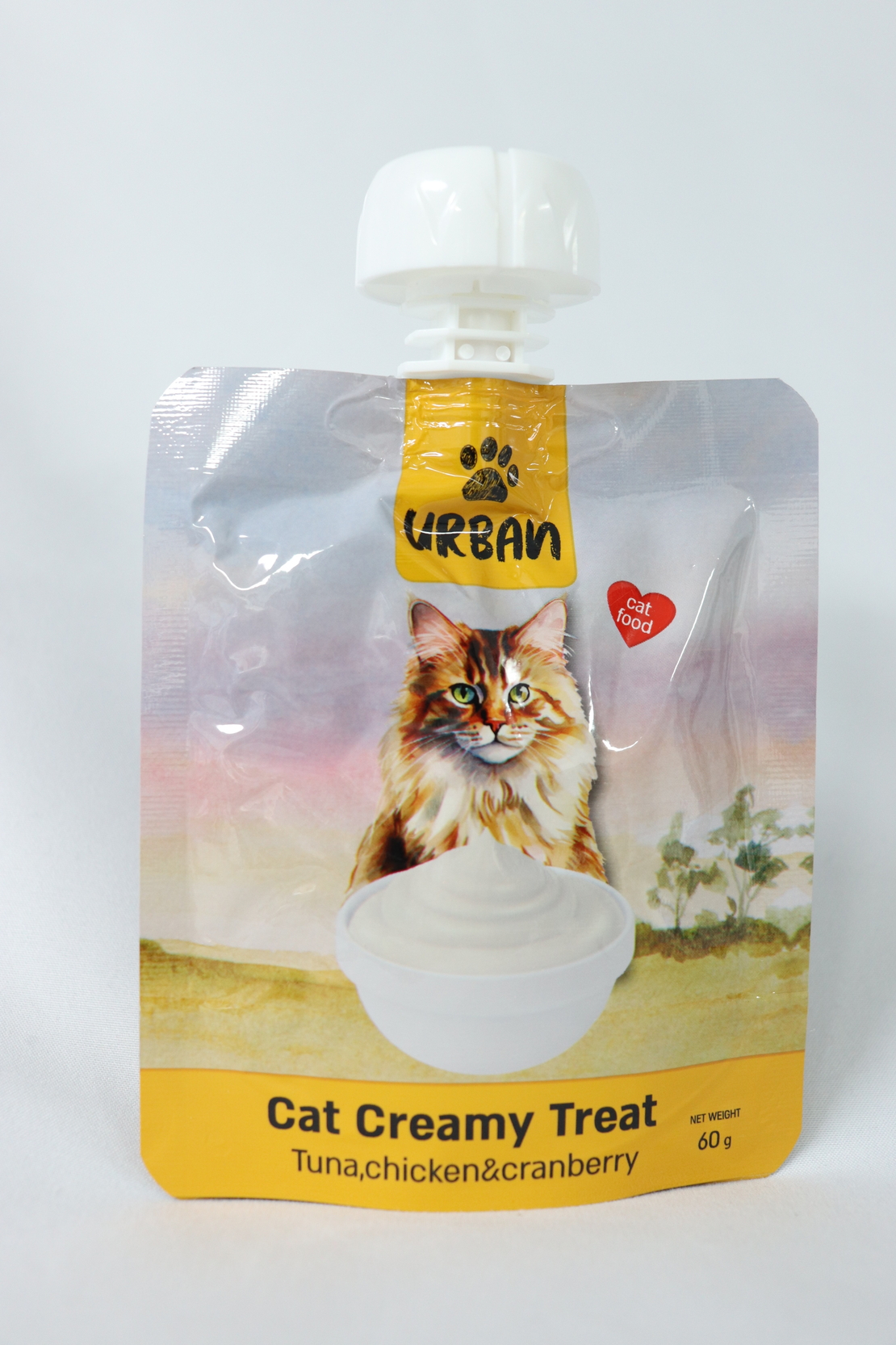 מעדן קרמי (שלוק) לחתול טונה וחמוציות