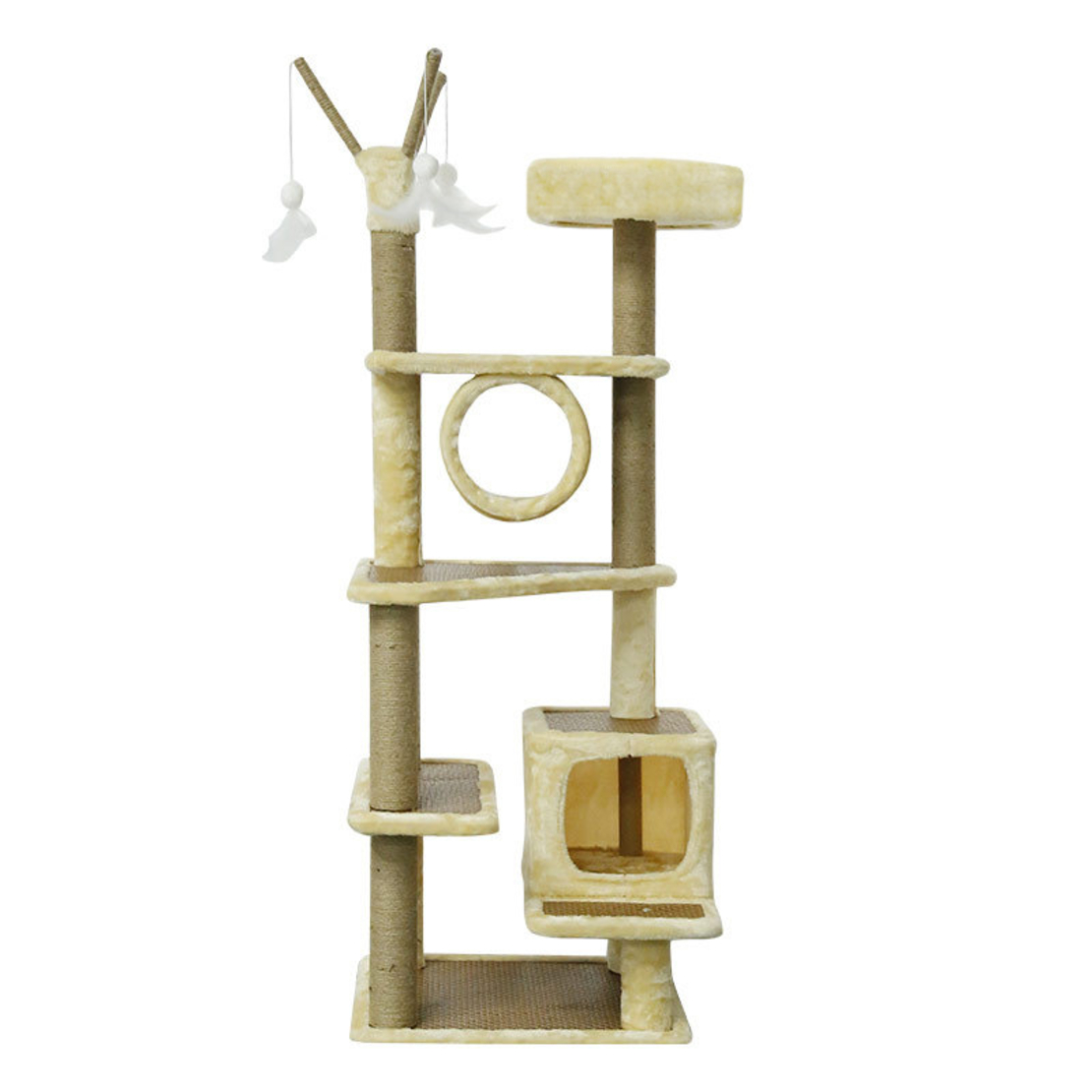 מתקן גירוד גדול לחתול - 49X40X142