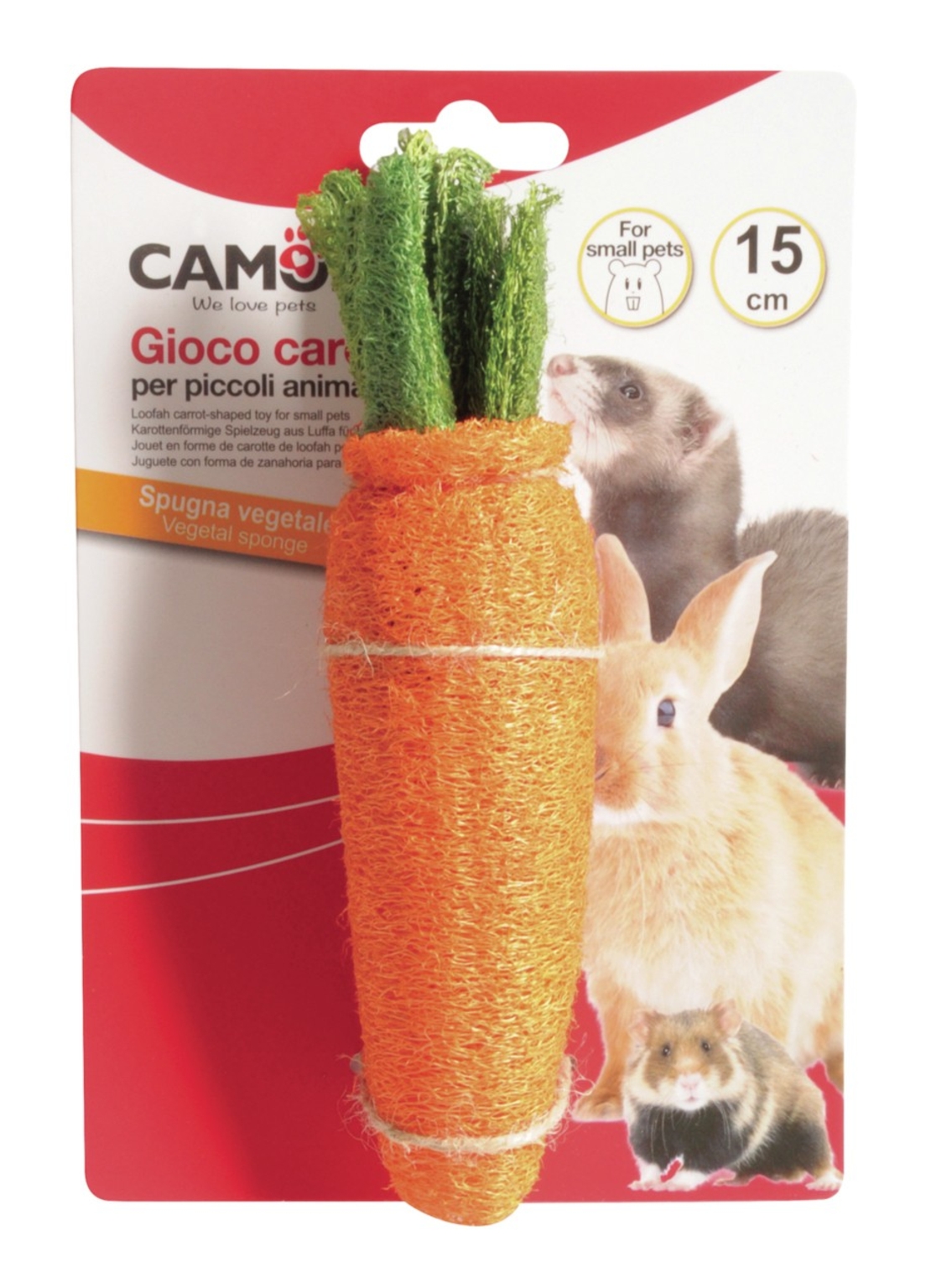 צעצוע בצורת גזר למכרסמים