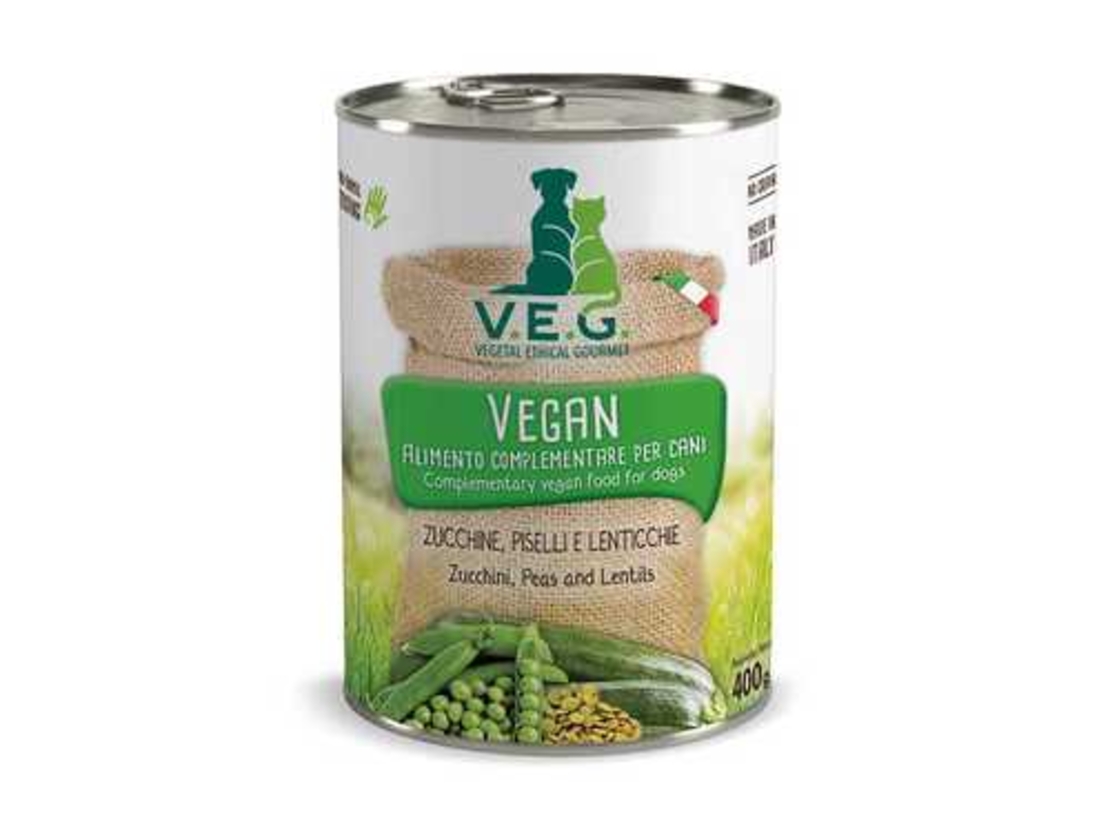 שימור VEG - זוקיני, אפונה ועדשים לכלבים ולחתולים