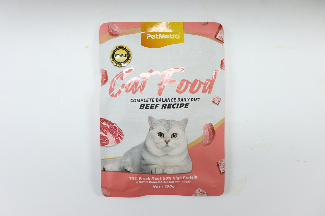 מזון טבעי לחתולים 100 גרם - בקר