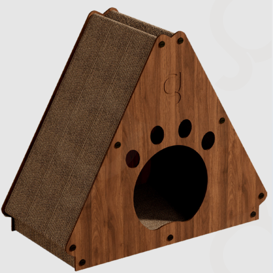 מגרדת עץ וקרטון עם מסתור 47.4X23.8X42.4 ס