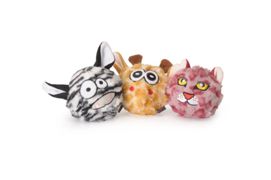 כדור משחק מצפצף בצורת חיות