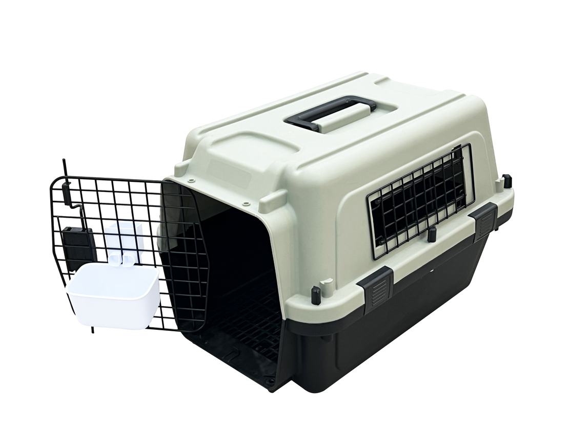 כלוב טיסה XGH מאושר ITA לטיסה כולל קערה ושטיחון-70.5X52.5X48.5