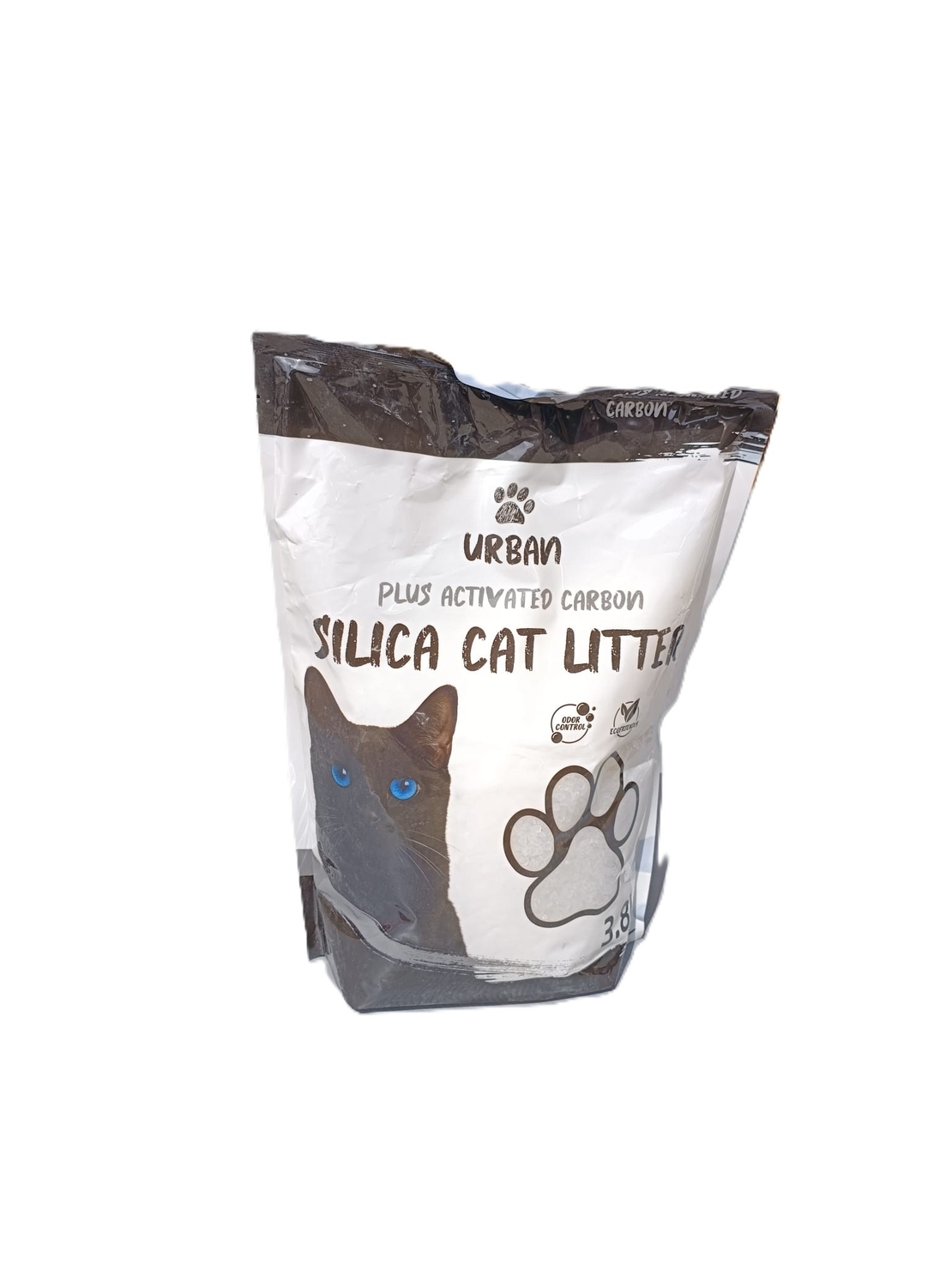 חול לחתולים חול קריסטל עבה עם קרבון  - 3.8 ליטר- אורבן