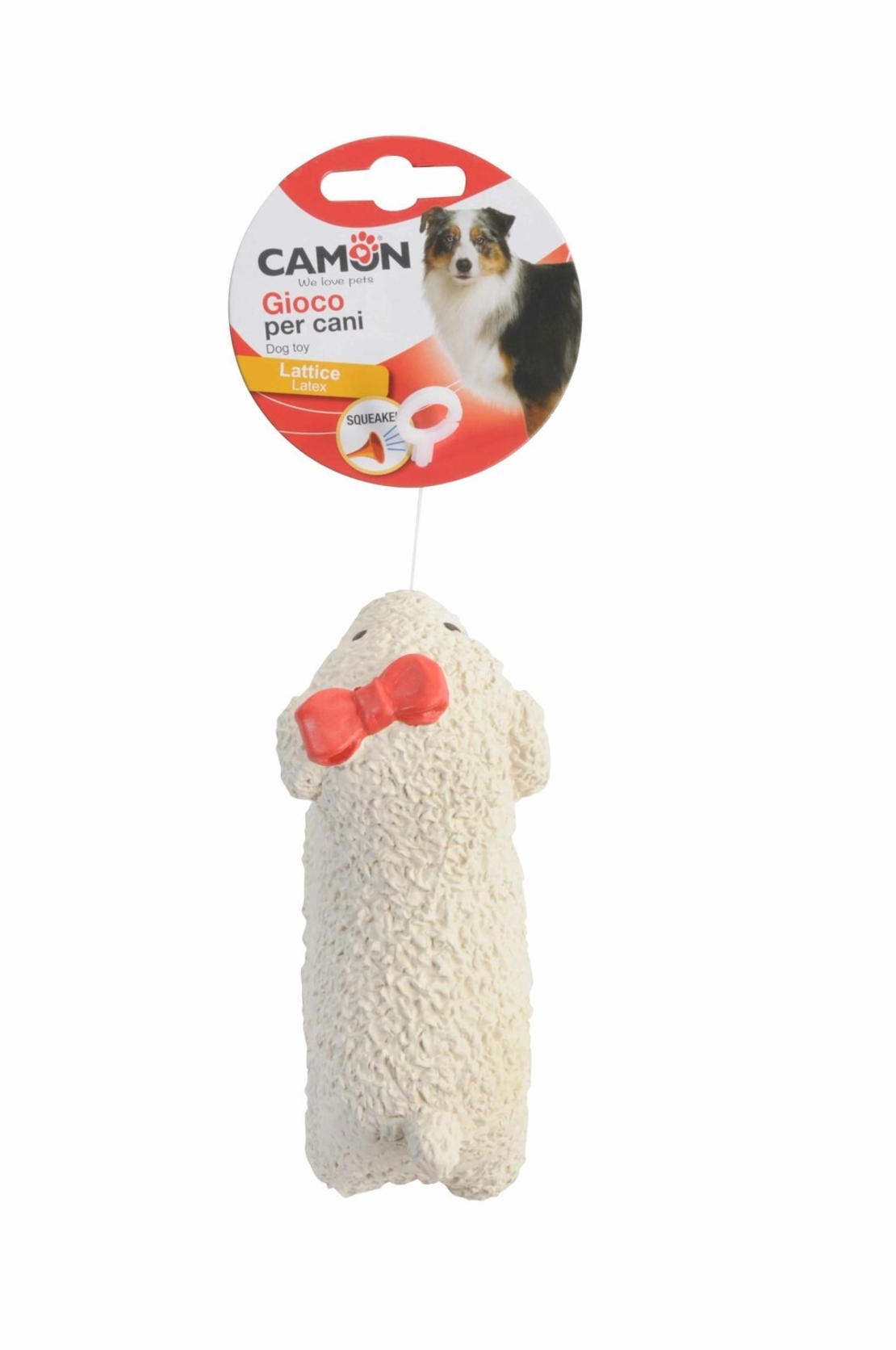 צעצוע לטקס מצפצף בצורת כבשה- CAMON