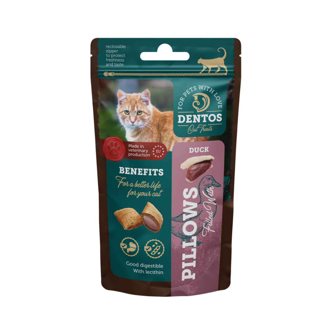 דנטוס כריות ברווז לחתולים