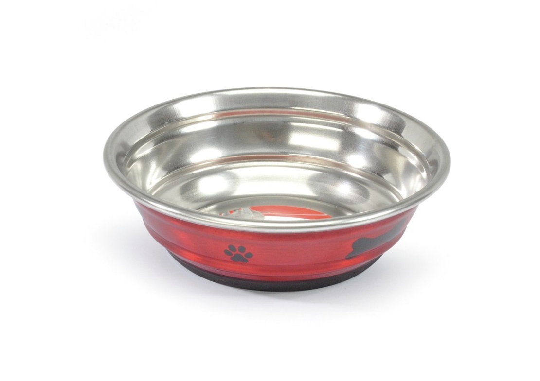 קערת נירוסטה עם הדפס צבעוני ותחתית מונעת החלקה- במגוון מידות