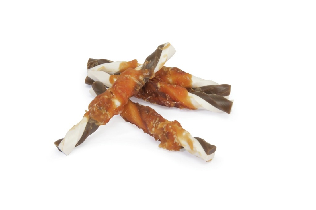 עצם שני צבעים בקר עטופה עוף 5 יח'