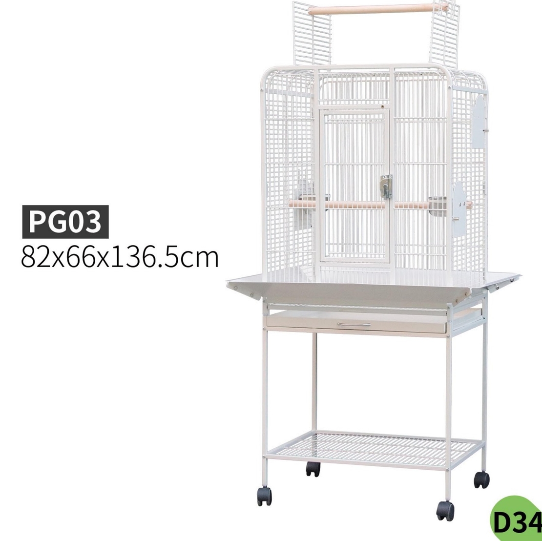 כלוב ציפורים עם סטנד 136.5X82X66