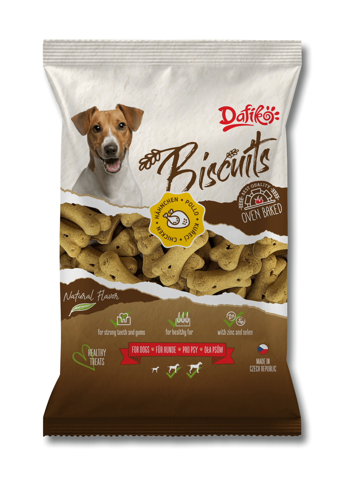 ביסקוויט בטעם עוף לכלב