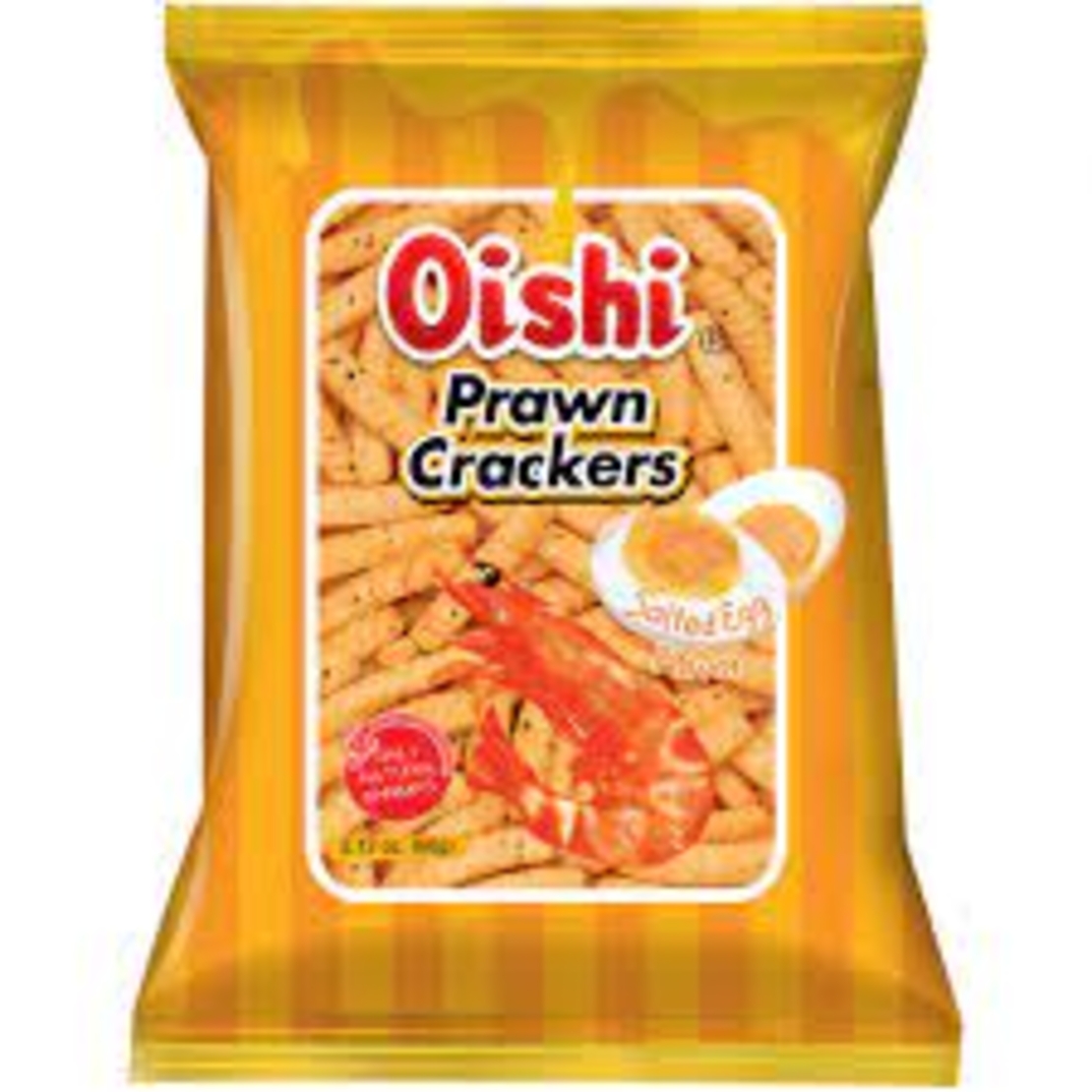 oishi prawn cracker salted egg
