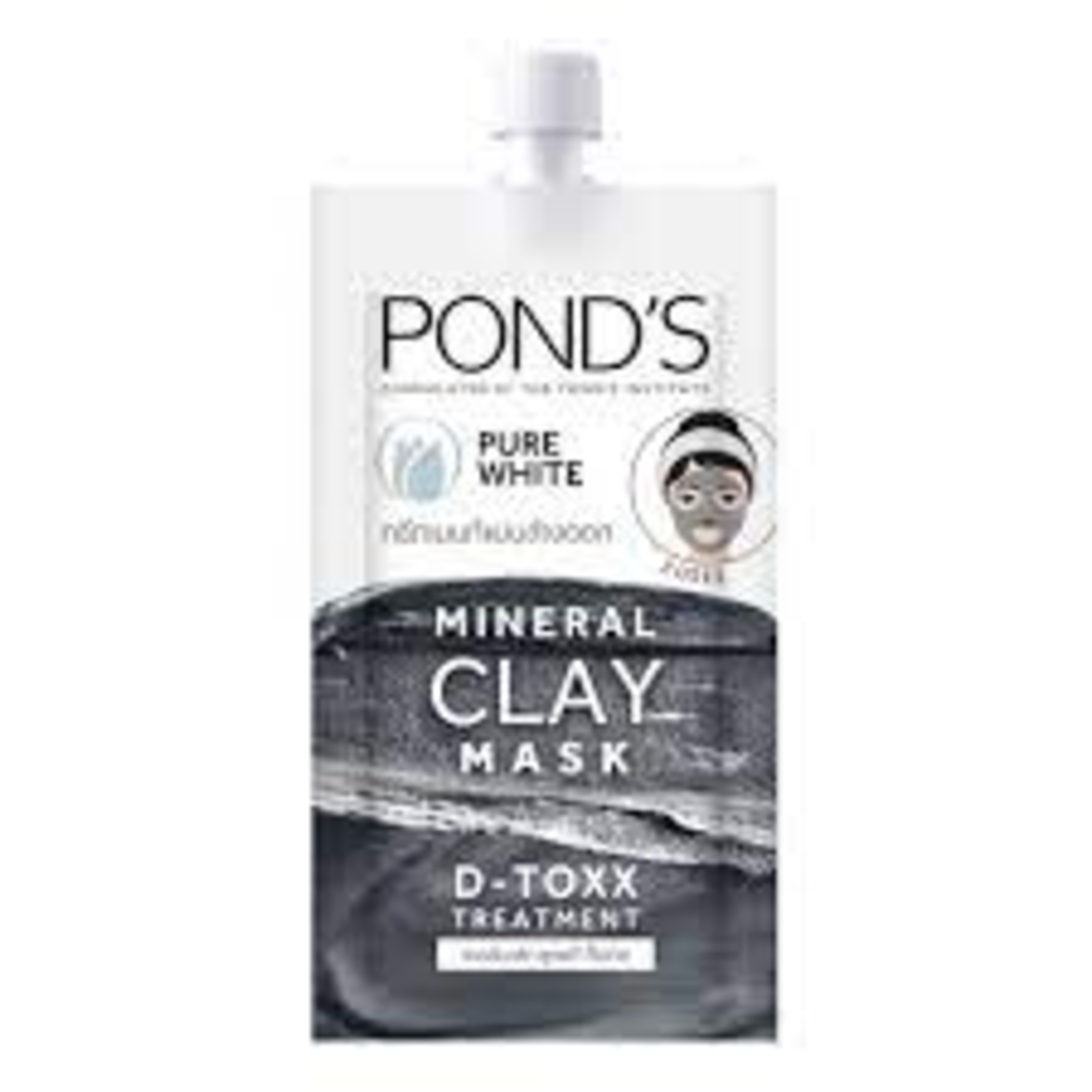 Pond's - Pure White Mineral Clay Mask D-Toxx Treatment 8g