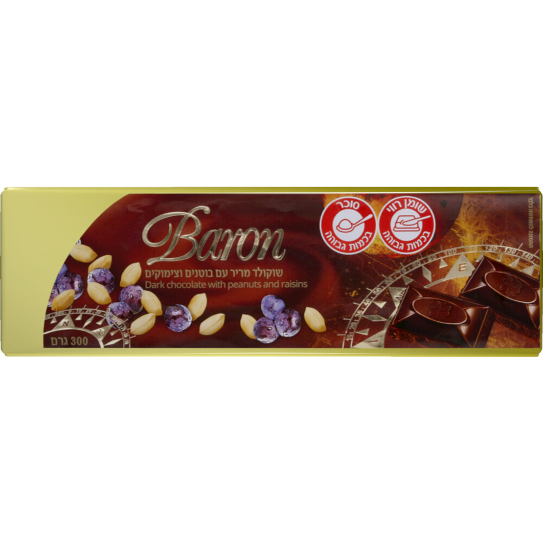 Baron Dark Chocolate with Peanuts @ Raisins 300grms