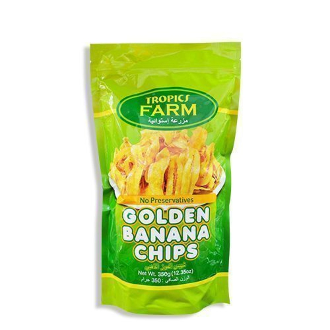 Tropics Farm - Golden Banana Chips 350g