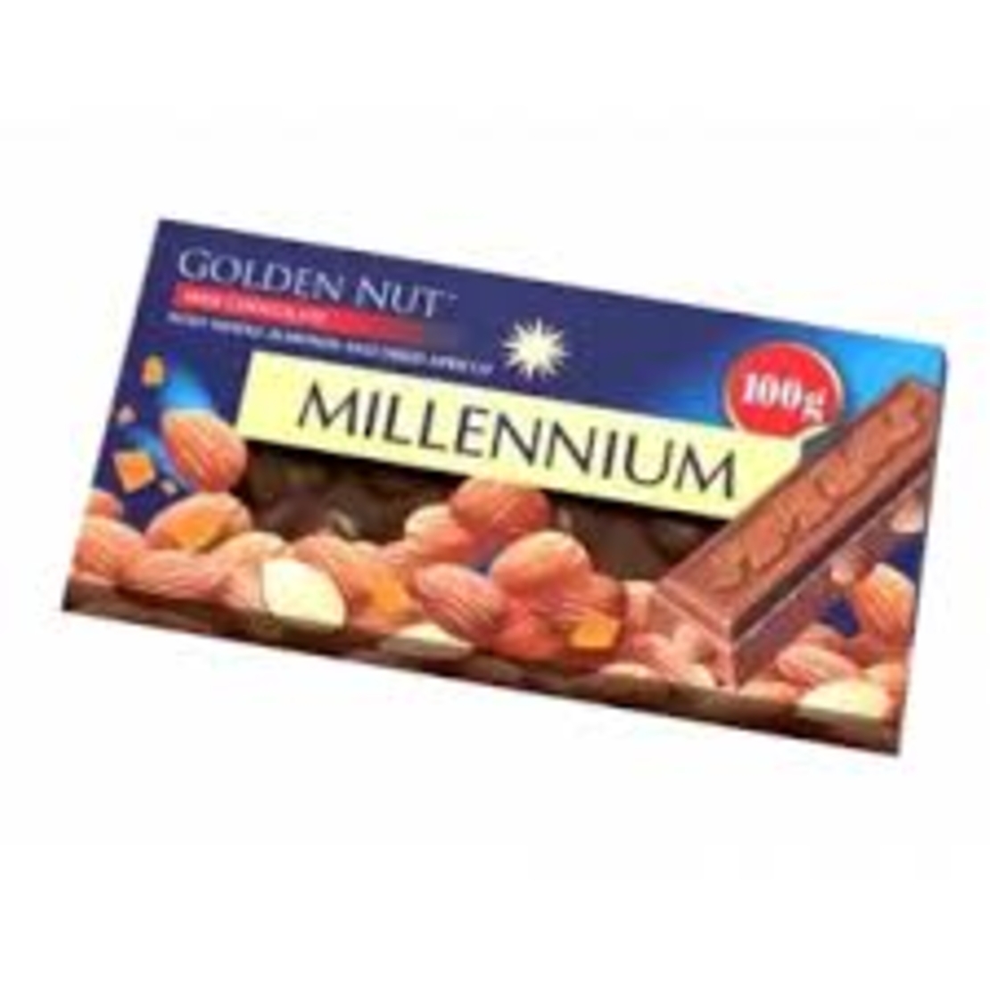 Millennium Milk Chocolate with Whole Hazelnuts 100grms