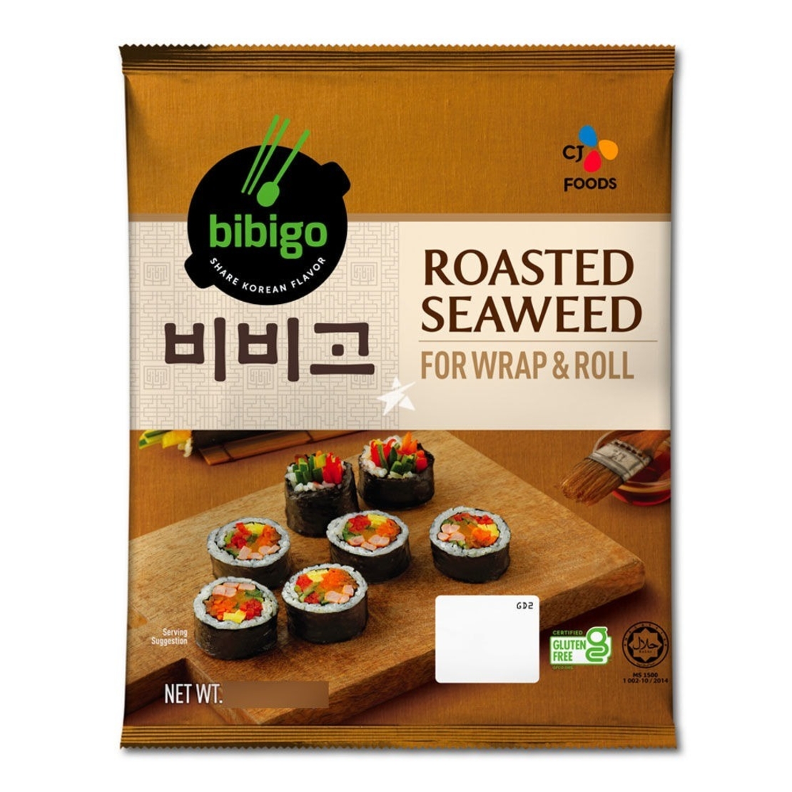 Bibigo Roasted Saweed for wrap and roll (22grams)