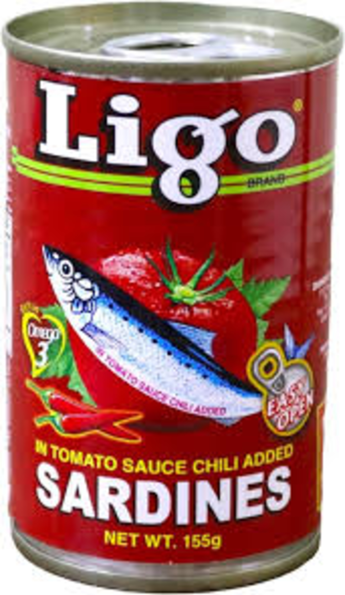 Ligo Sardines in Tomato Sauce with Chilli 155grms