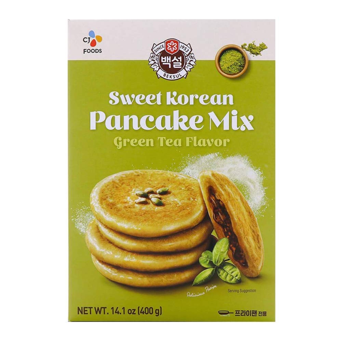 Korean Sweet Pancake mix with Green tea flavor 400grms