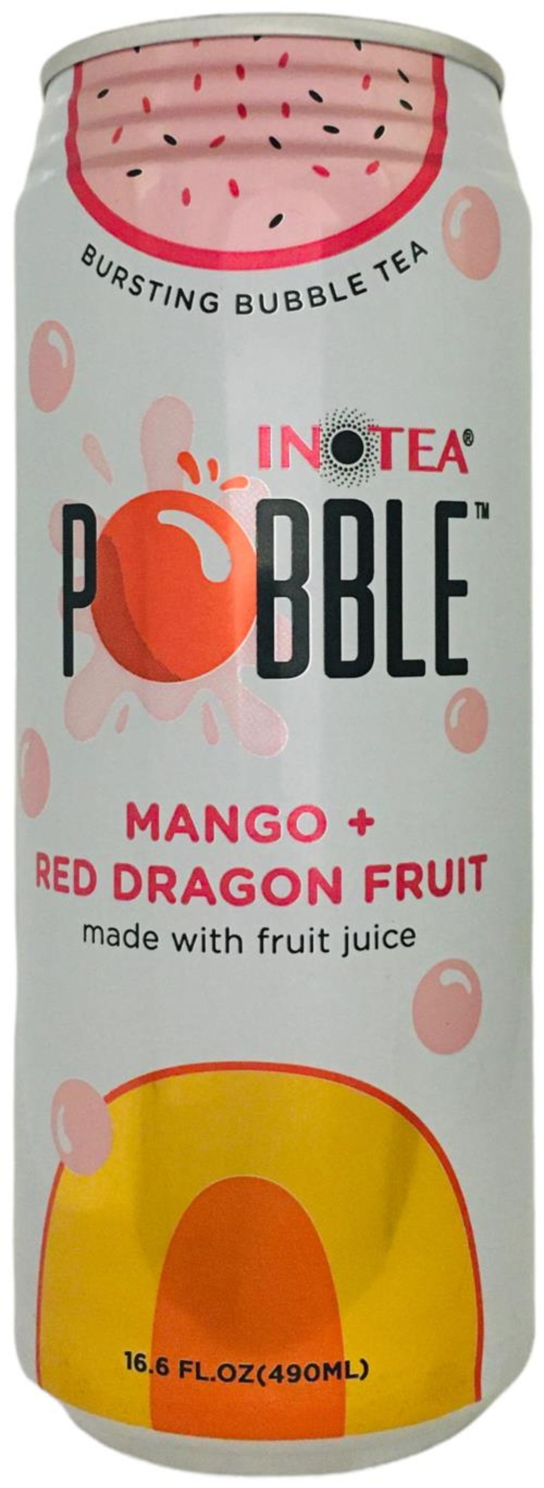 Bursting Bubble Tea Mango + Red Dragon Fruit Flavored 490ml