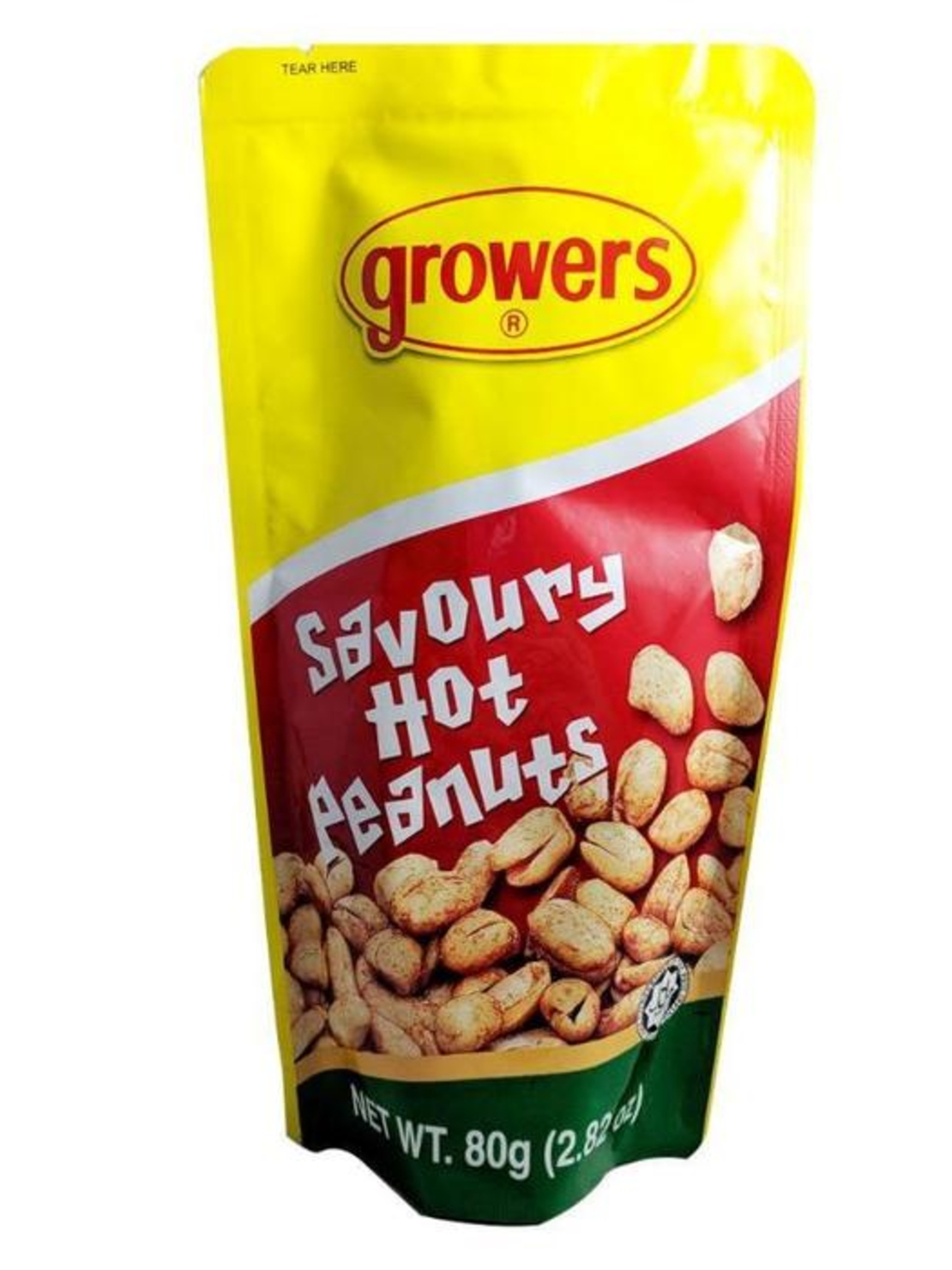 Growers - Savoury Hot Peanuts 80g