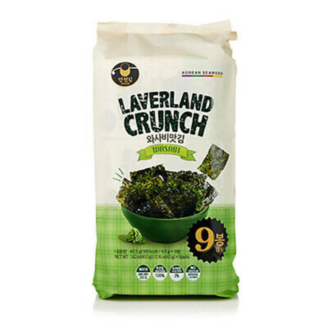 LaverLand Crunch - Wasabi 9packs 40.5g