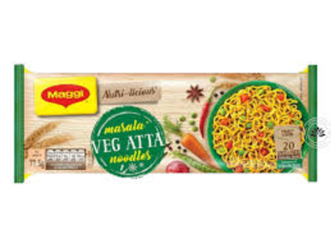 Maggi Masala Veg Atta Noodles ( packs of 4 )