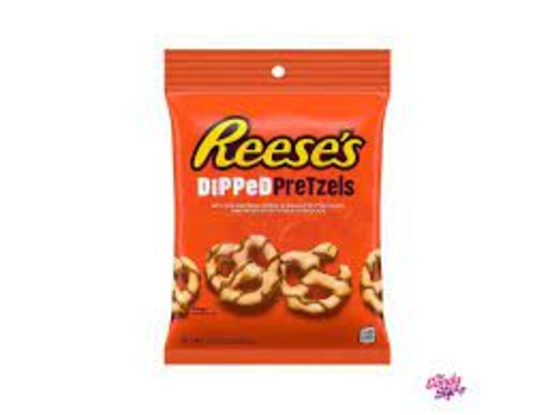 Reeses dipped pretzels