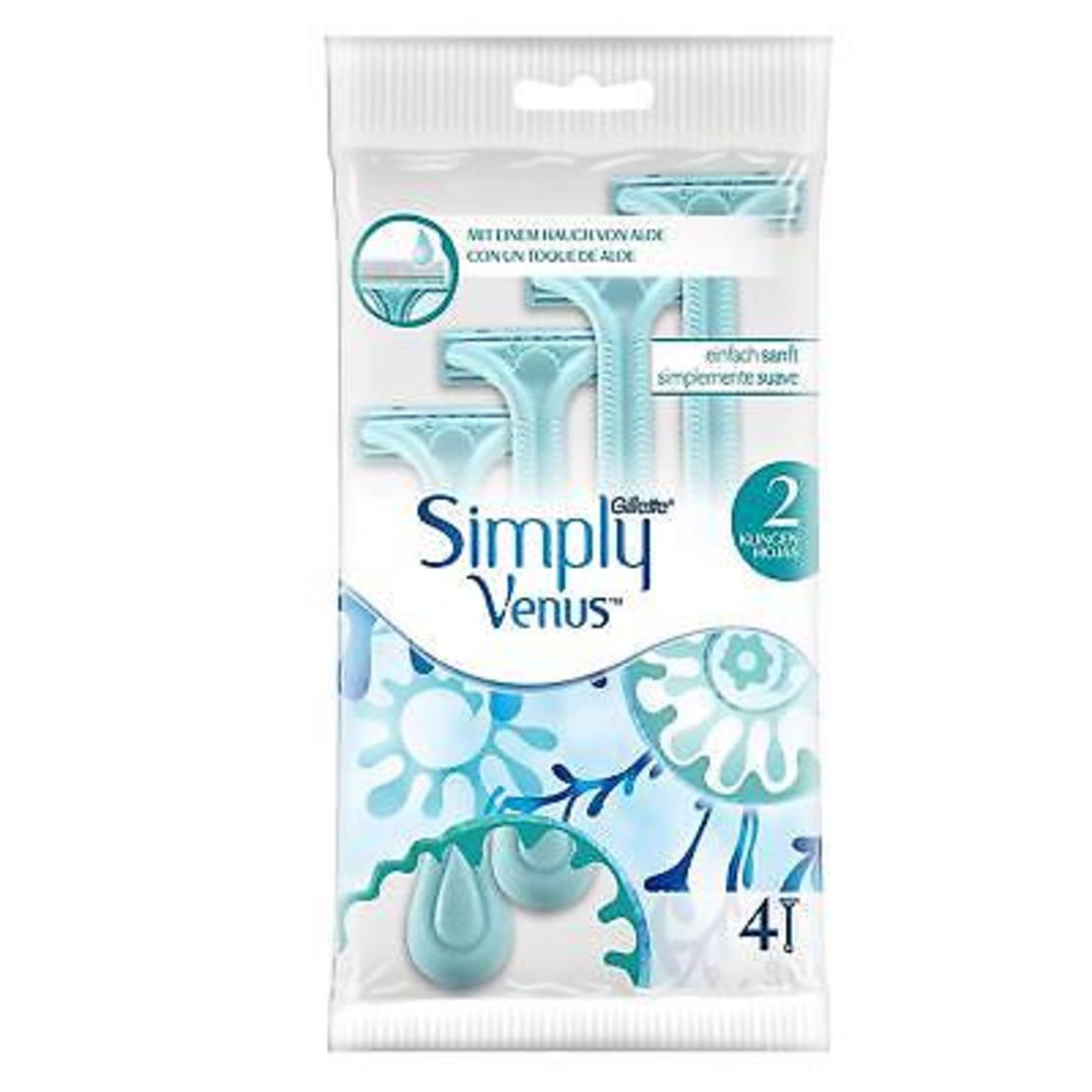 Gillette - Simply Venus 4 pcs with aloe