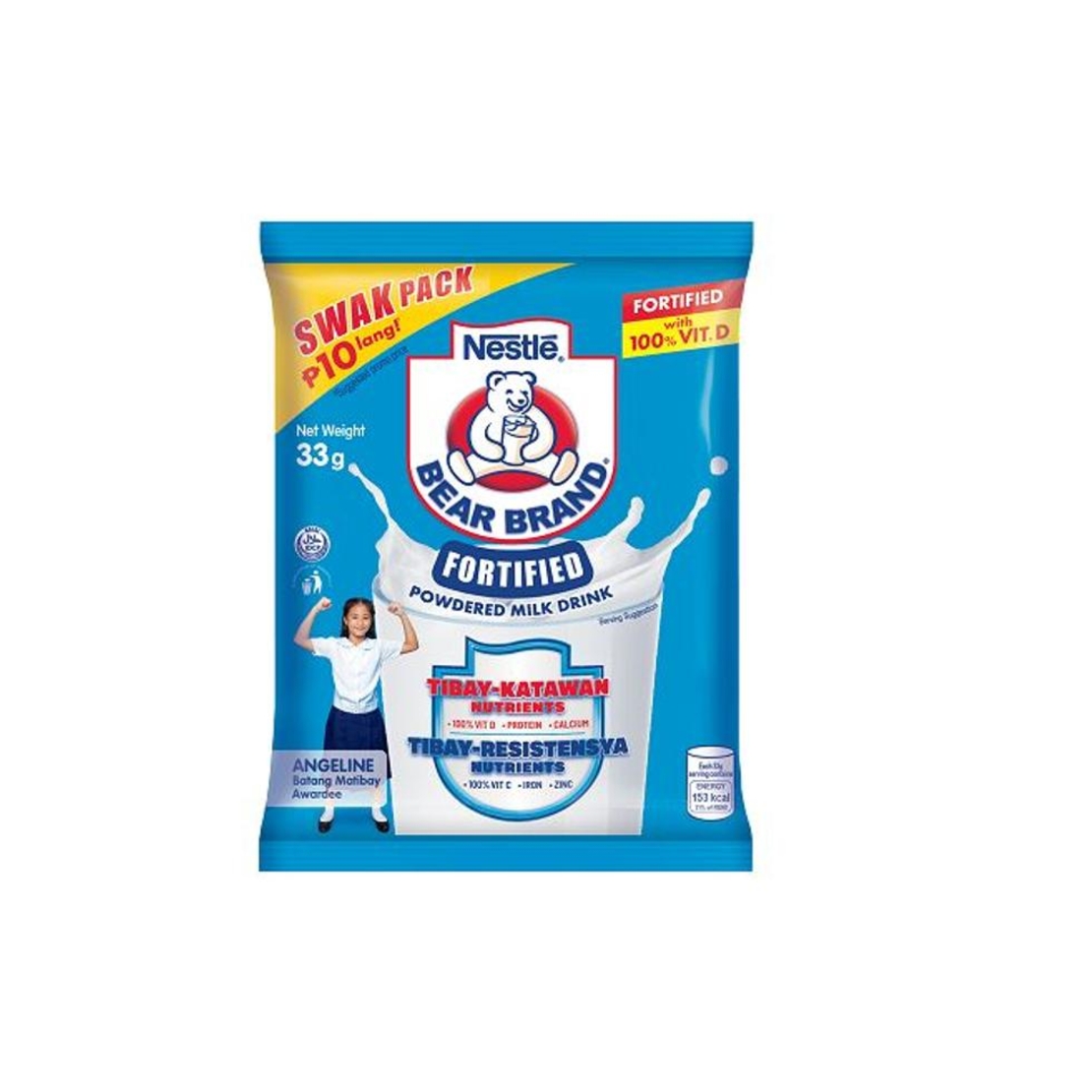 Bear Brand Fortified Powdered Milk 33grms