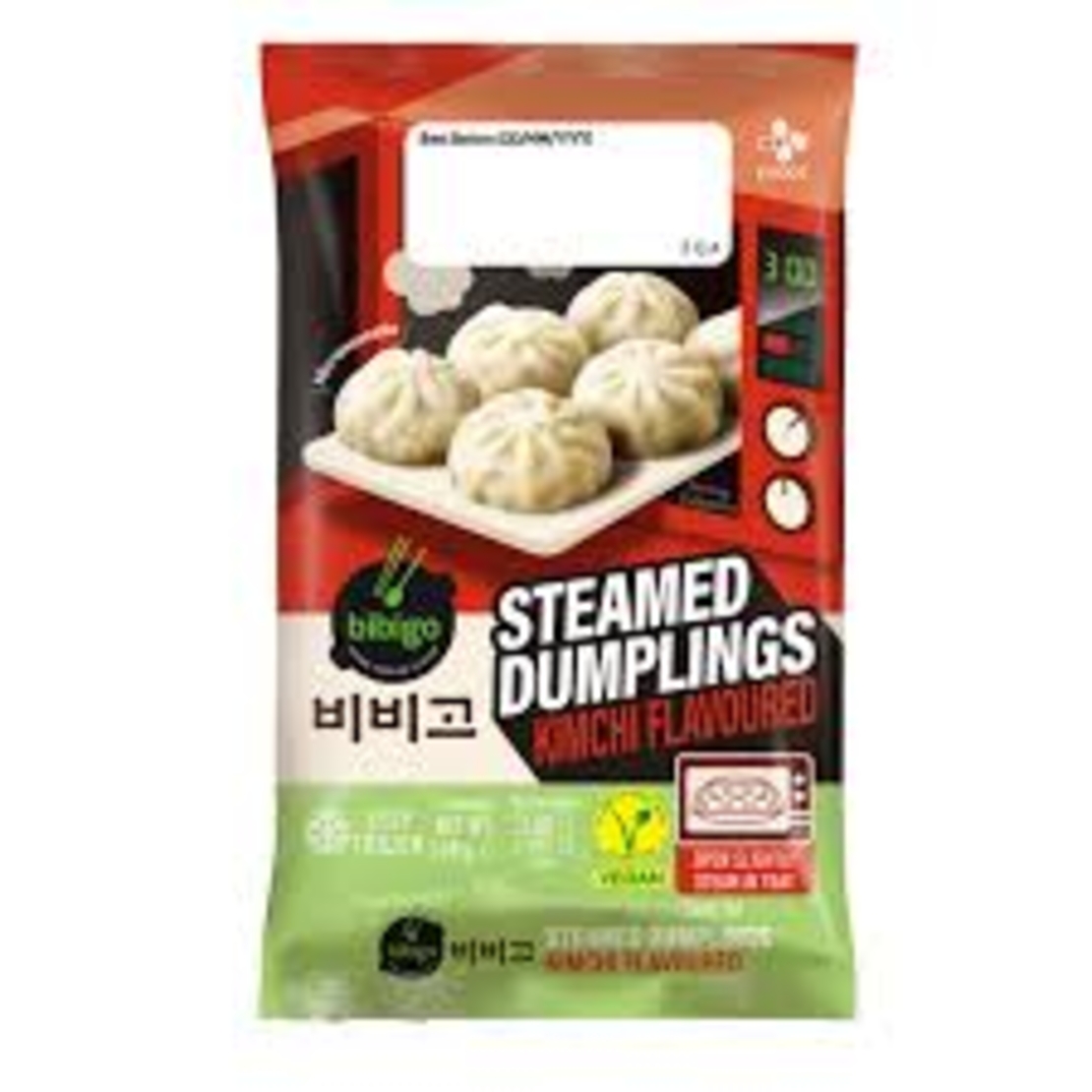 Bibigo Steamed Dumplings Kimchi  Flavoured 168grms