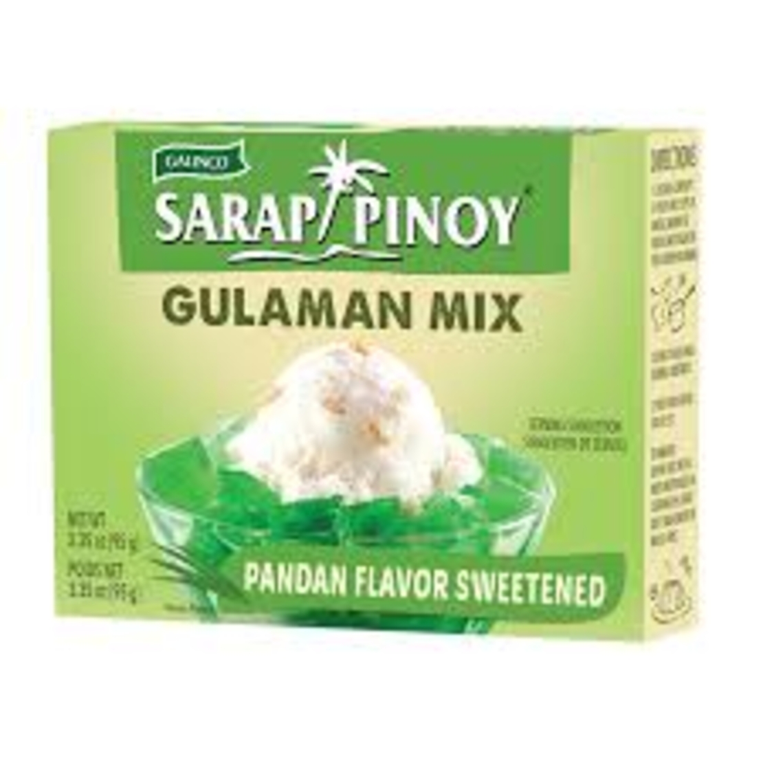 Sarap Pinoy Gulaman Mix Pandan Flavor Sweetened 95grms