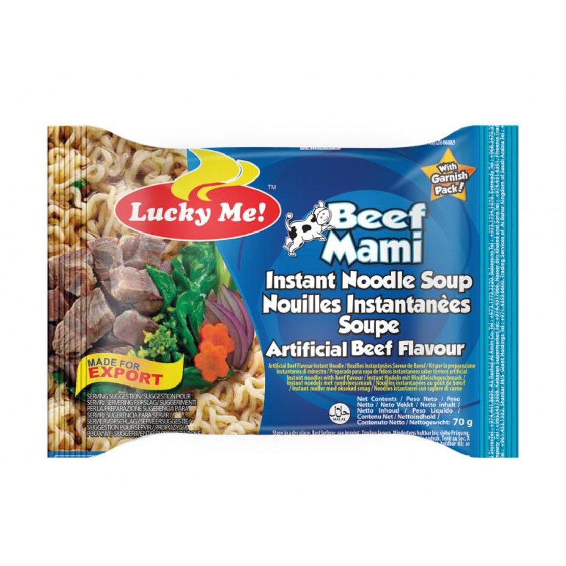 Lucky Me! Beef Mami - Instant Noodle Soup 70g