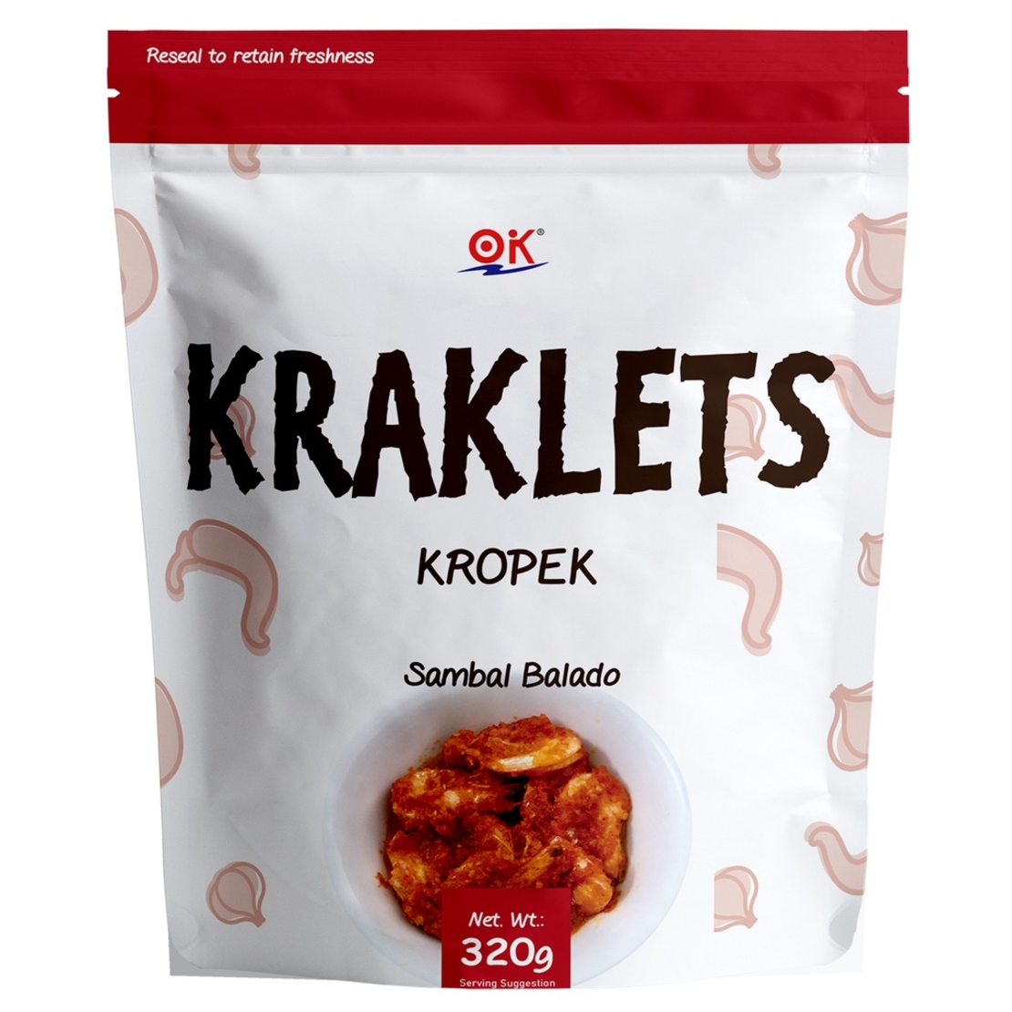Kraklets Kropek Sambal Balado 320grms