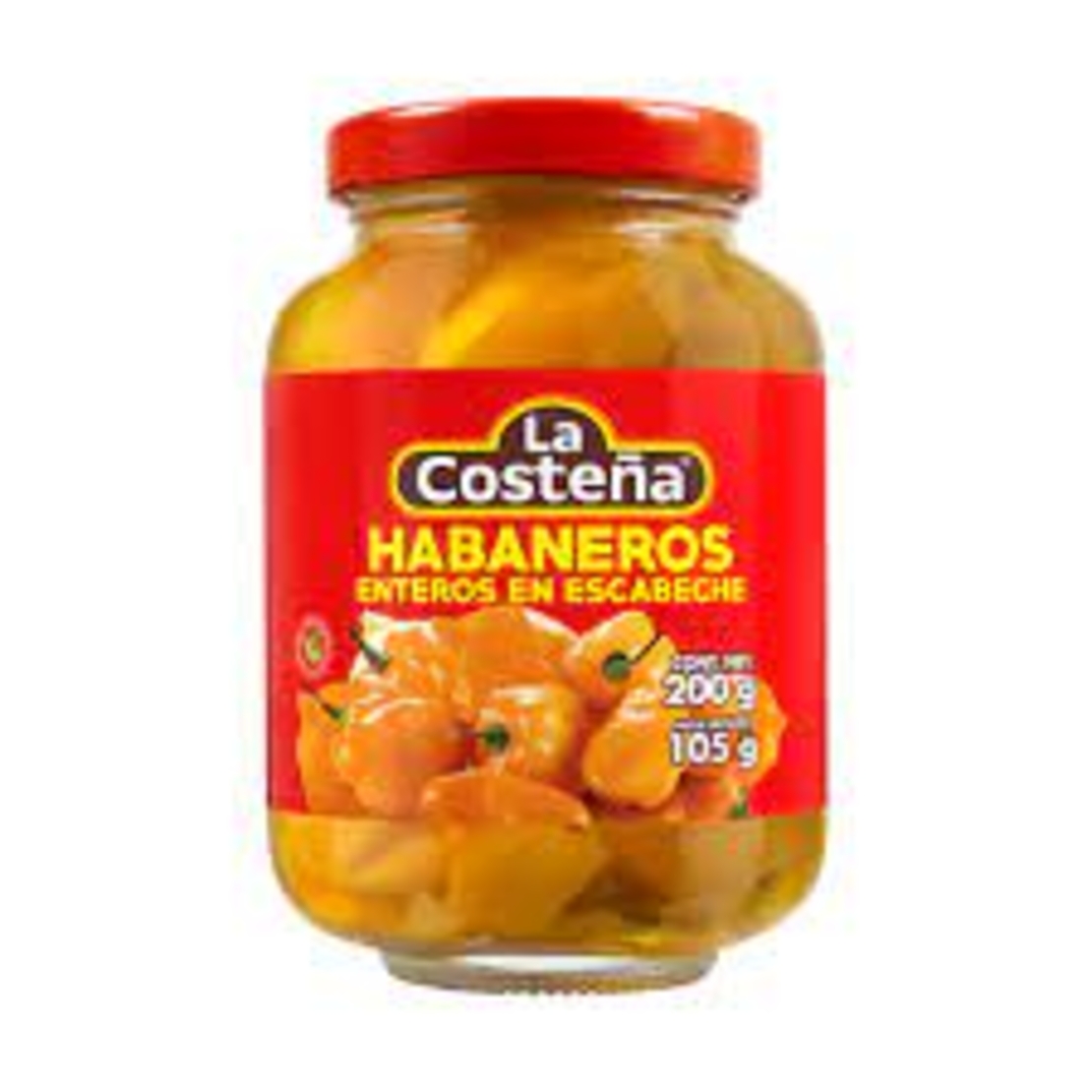 The habanero pepper in vinegar