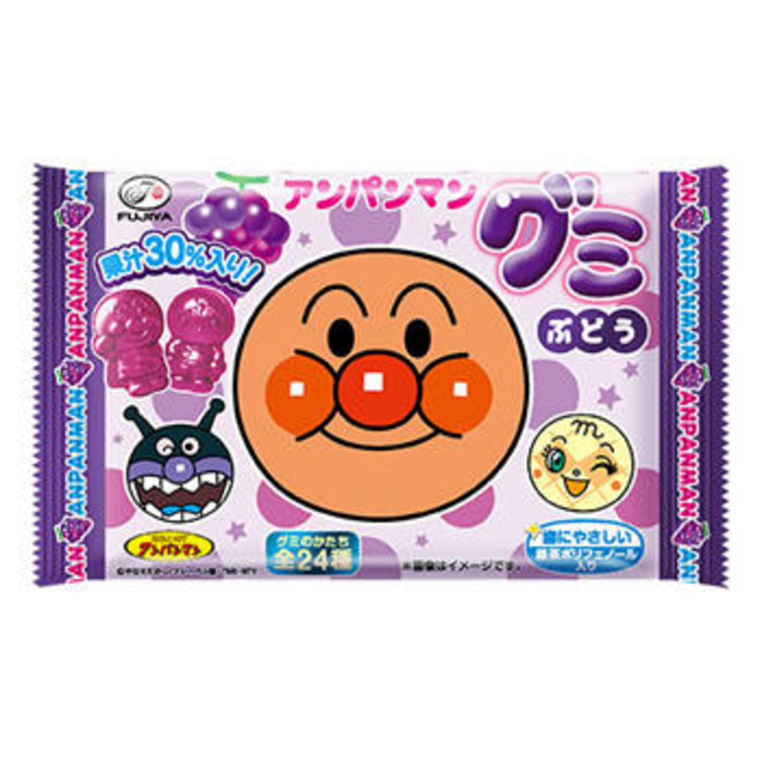 fujia anpanman gummy grape