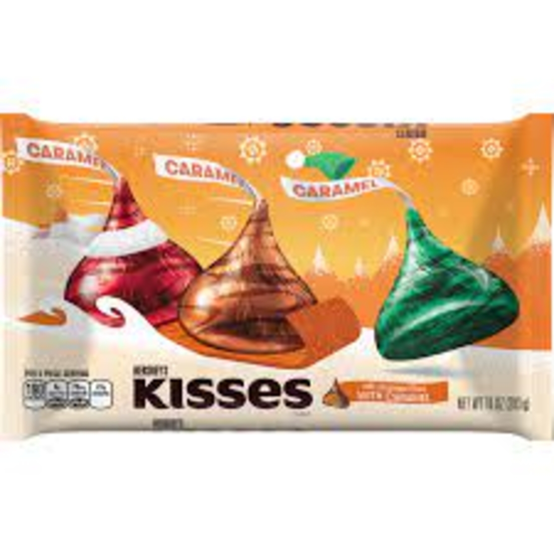 Hershey's kisses milk chocolate filled with caramel 255grms