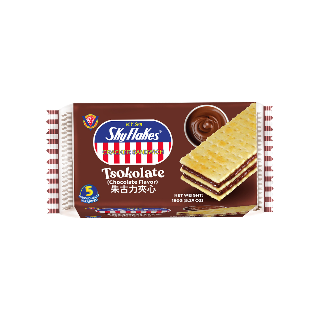 Skyflakes Chocolate Flavor  5 packs ( 150 grms )